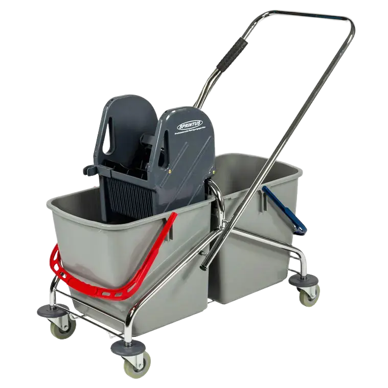 [Item no. 301114] Sprintus Double Rolling Bucket Chrome