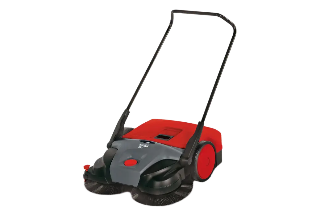 Haaga 677 Profi Battery-Powered Walk Behind Sweeper
